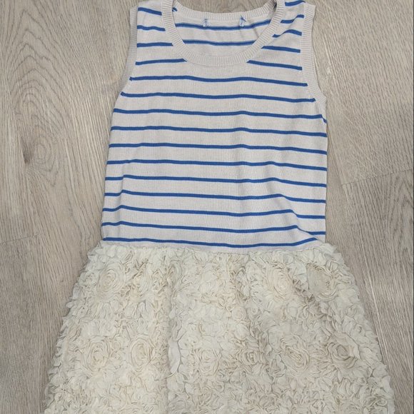 Other - Striped Ruffle Flower Dress